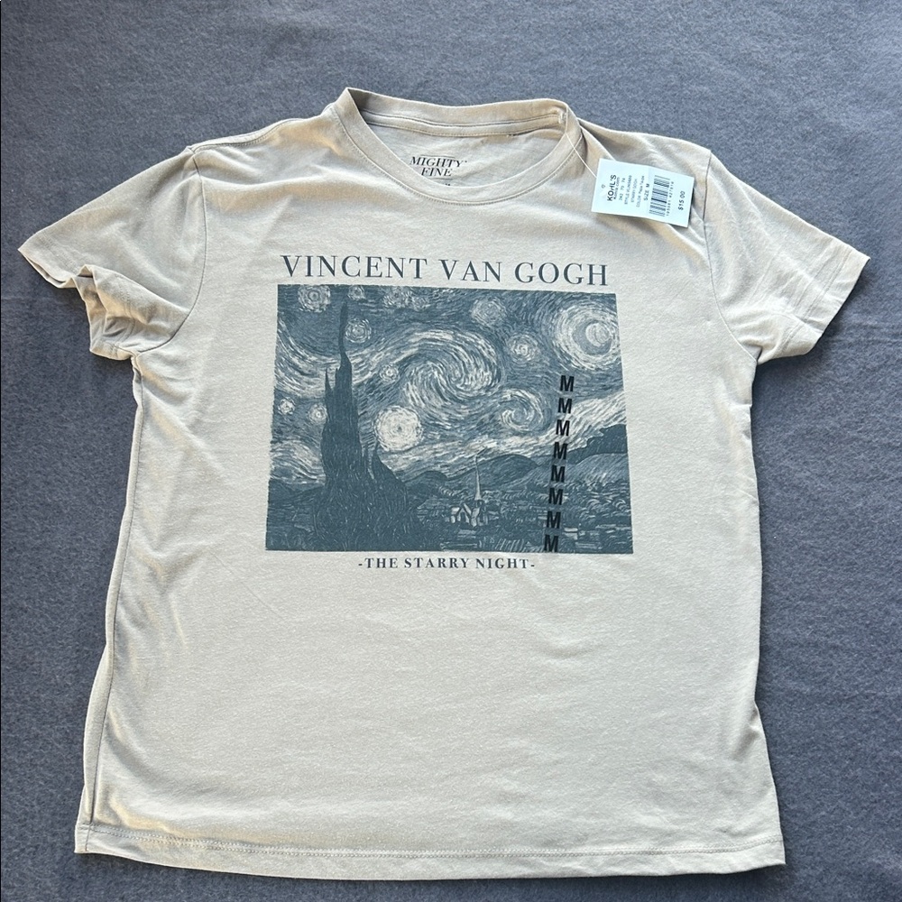 Mighty Fine Cream Van Gogh Graphic Tee